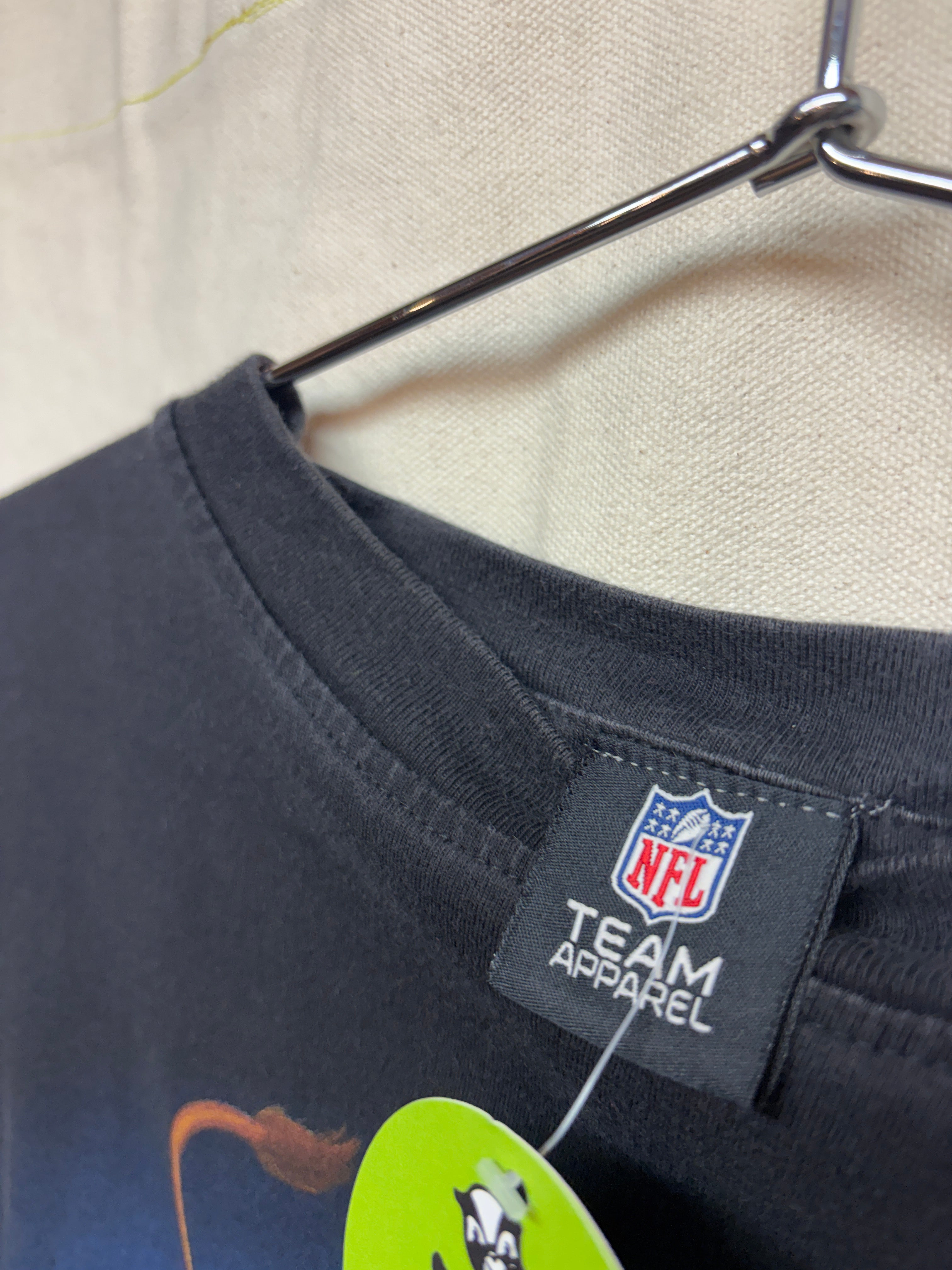 Vtg Detroit Lions NFL Team Black T-Shirt: Large/XL