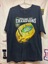 Load image into Gallery viewer, Vtg Green Bay Packers Super Bowl Champions Ring Black T-Shirt: XXL
