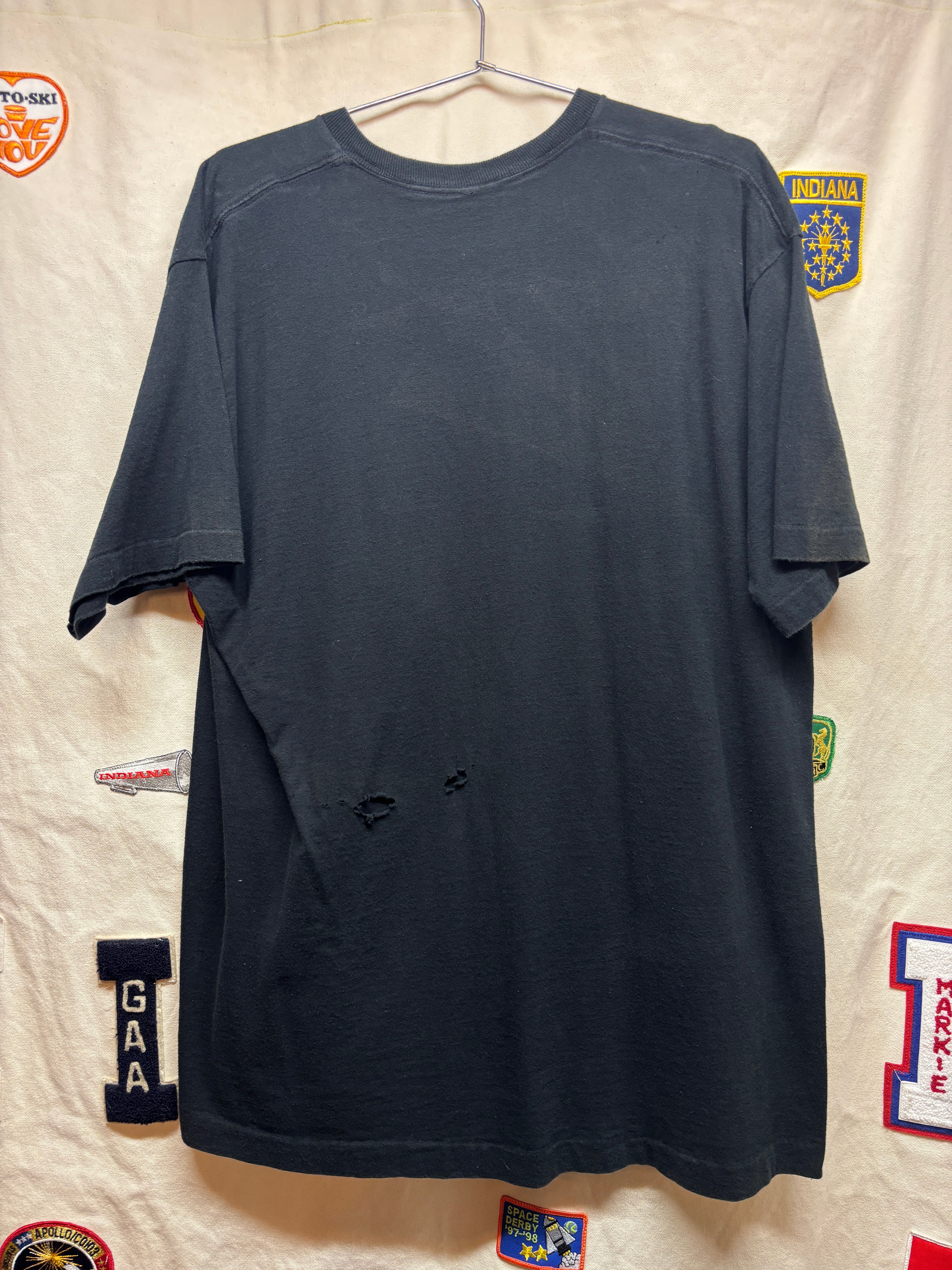 Vtg Green Bay Packers Super Bowl Champions Ring Black T-Shirt: XXL