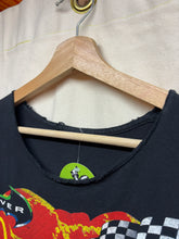 Load image into Gallery viewer, Vtg Bill Elliott NASCAR Batman Forever McDonalds Movie Cut Off Black T-Shirt: XL
