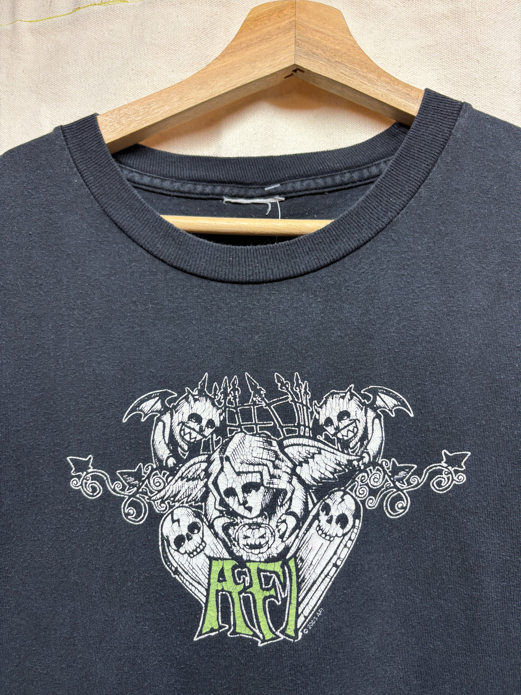 Vtg AFI 2003 Band Tour Pumpkin Cemetary Spooky Black T-Shirt: : Large