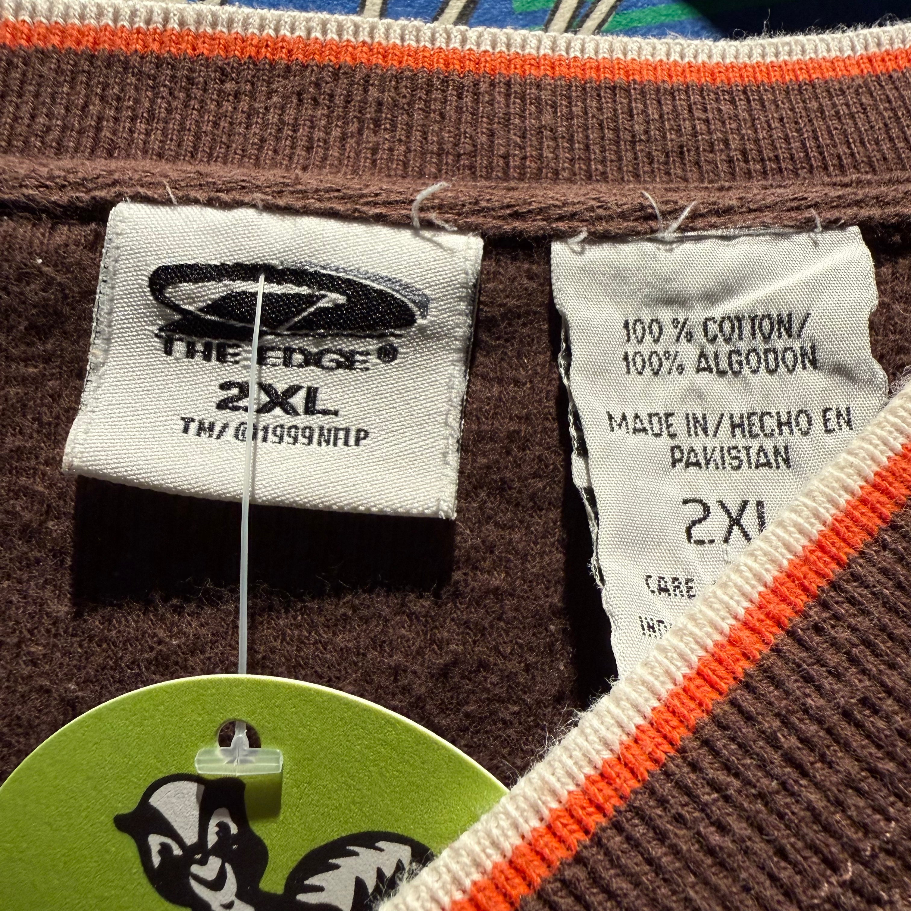 Vintage NFL Cleveland Browns Football Sweatshirt: XXL