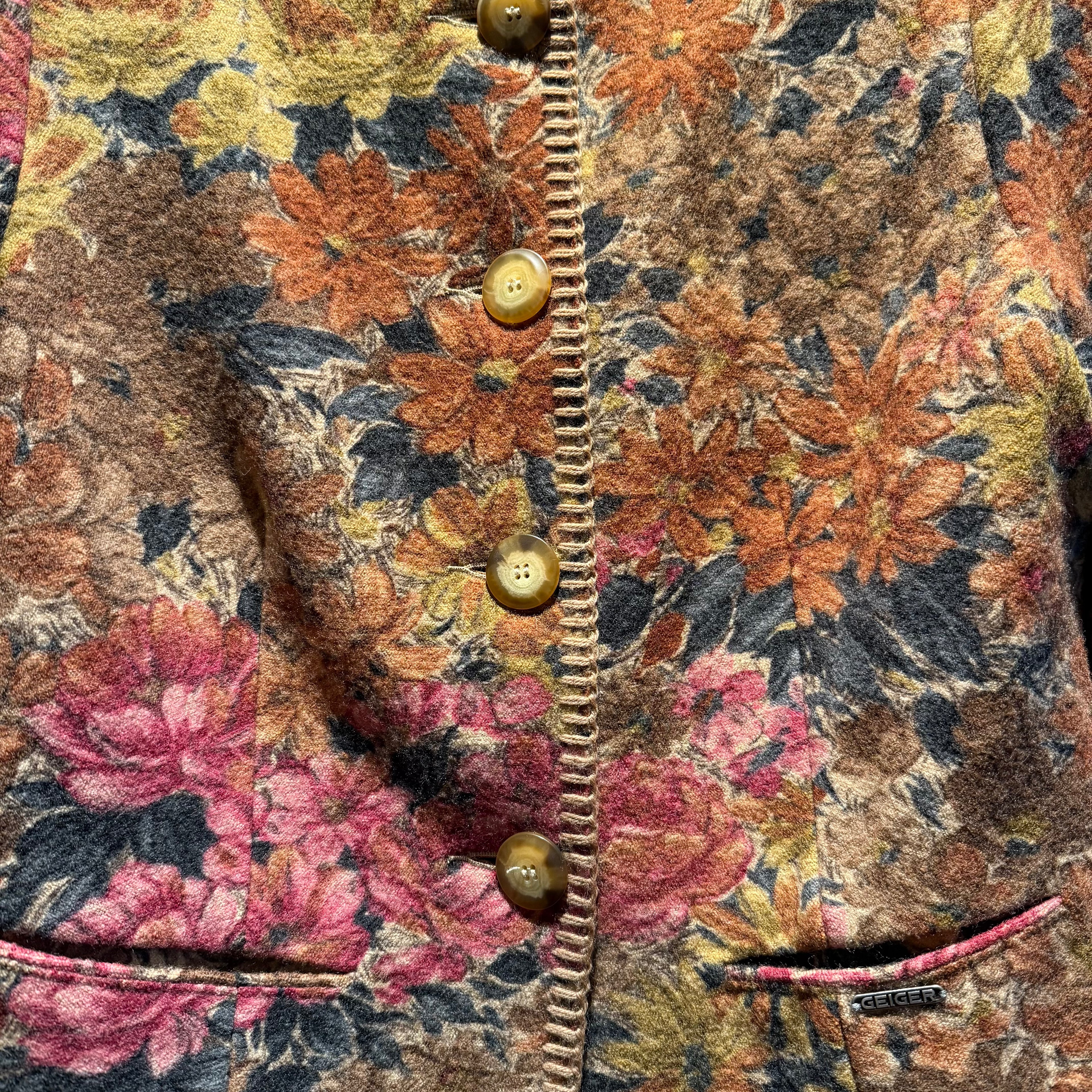Vintage Geiger Wool Cardigan Jacket: M/L