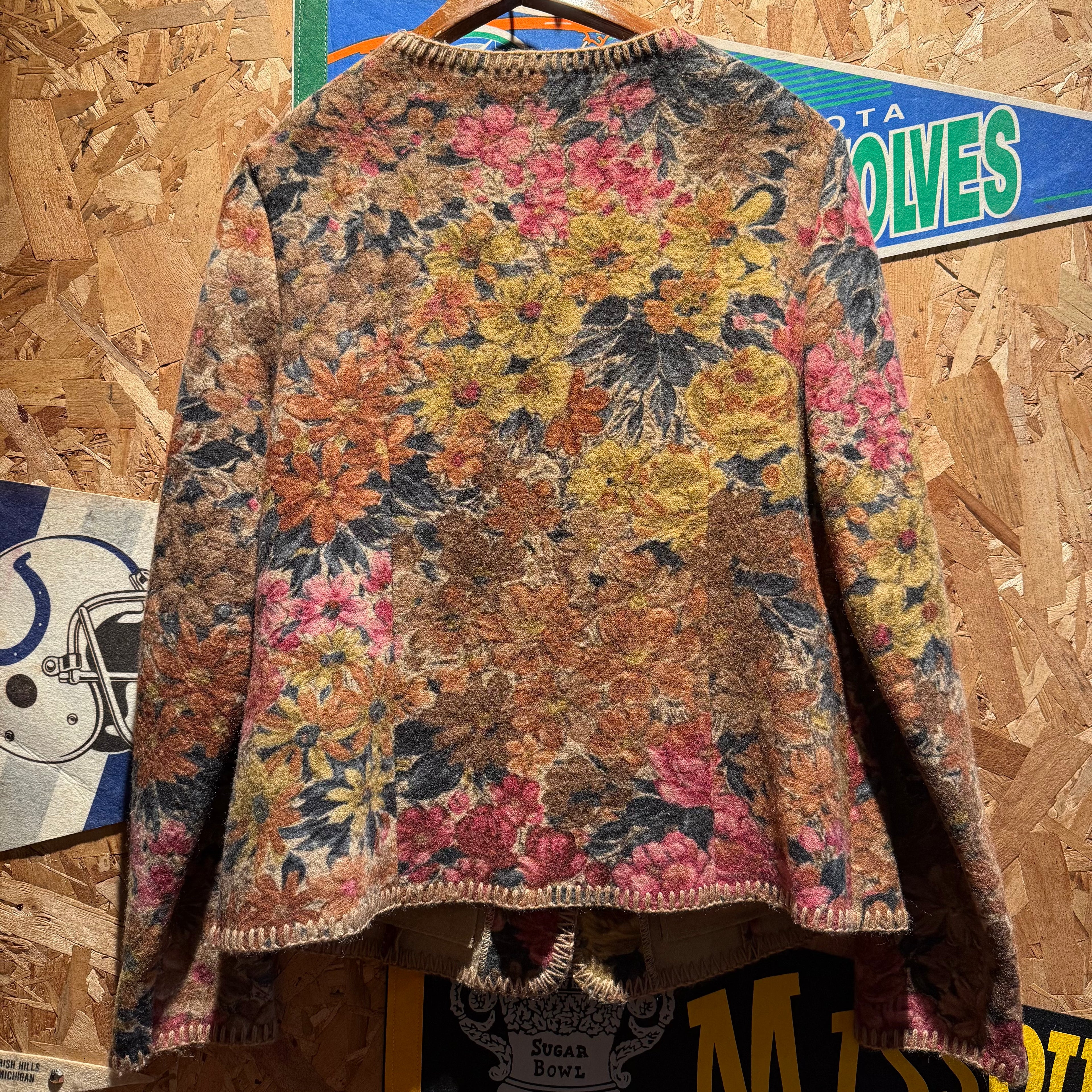 Vintage Geiger Wool Cardigan Jacket: M/L