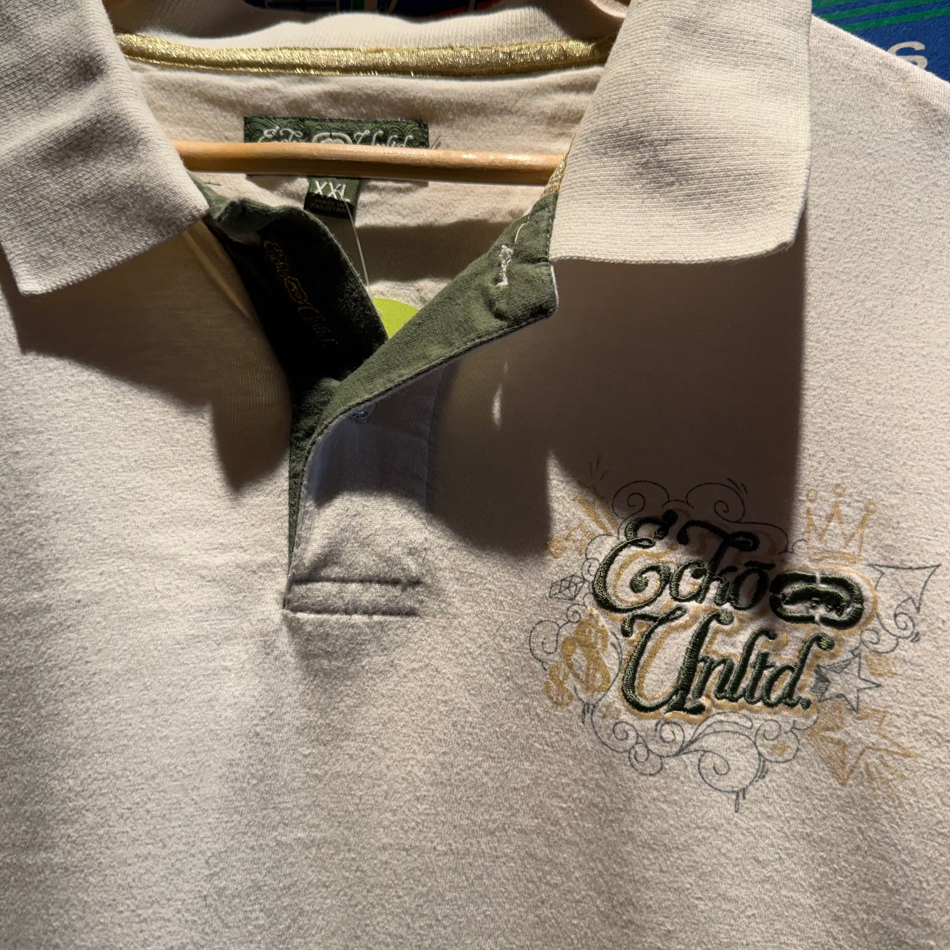 Vintage Ecko Unlimited Graphic Polo Shirt: XXL