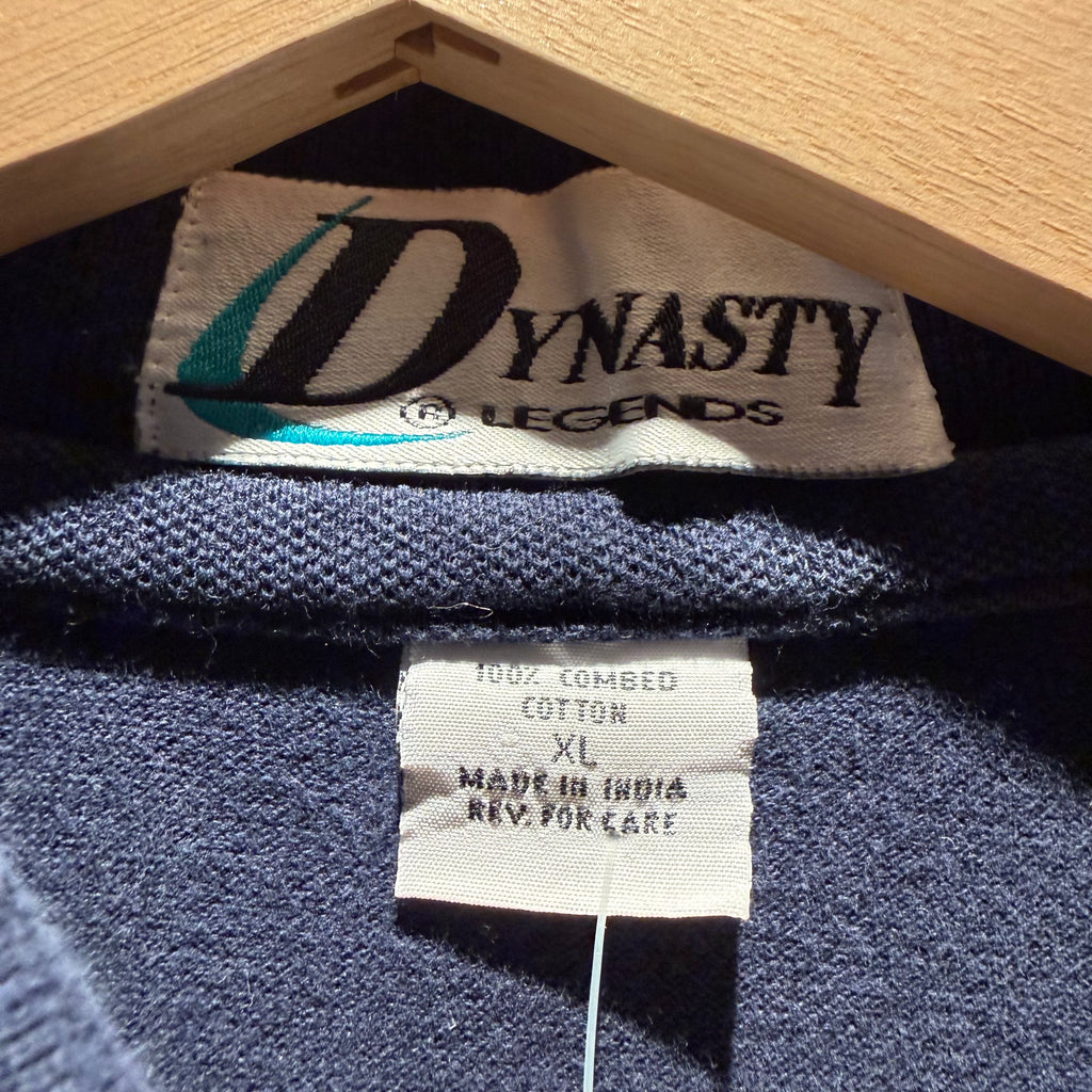 Vintage Notre Dame Fighting Irish Striped Polo Shirt: XL