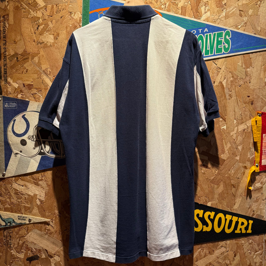 Vintage Notre Dame Fighting Irish Striped Polo Shirt: XL