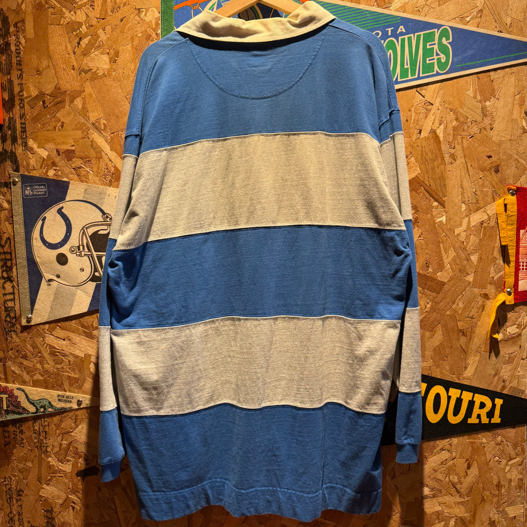 Vintage University of Kentucky Striped Polo Shirt: XL