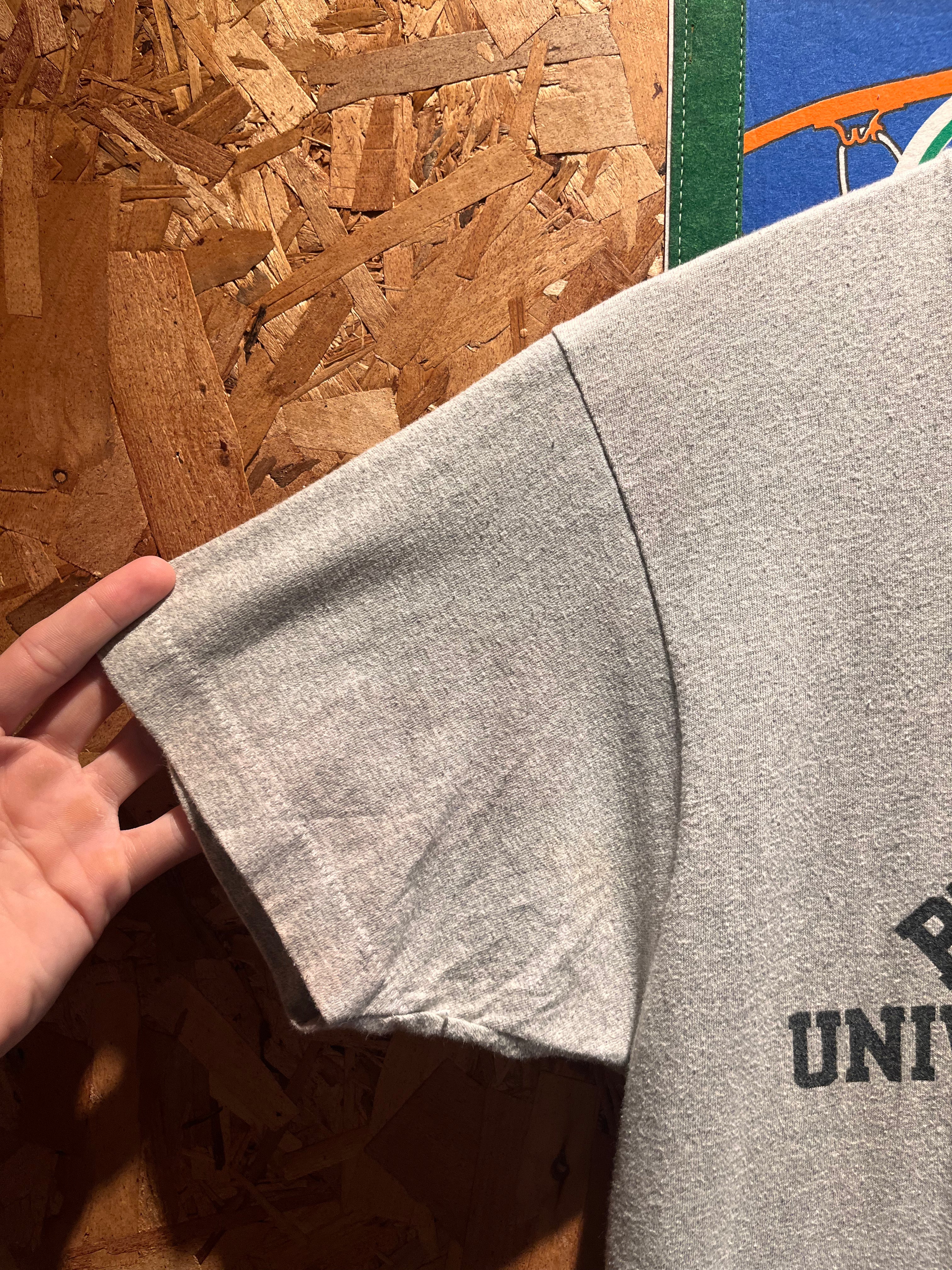 Vintage Property of Univ. of Arkansas Athletic Dept. 80's Grey T-Shirt: Medium