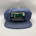 Vintage Volks Fertilizer Denim Trucker Snapback Hat