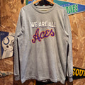 Vintage University of Evansville Aces Long Sleeve Shirt: Large
