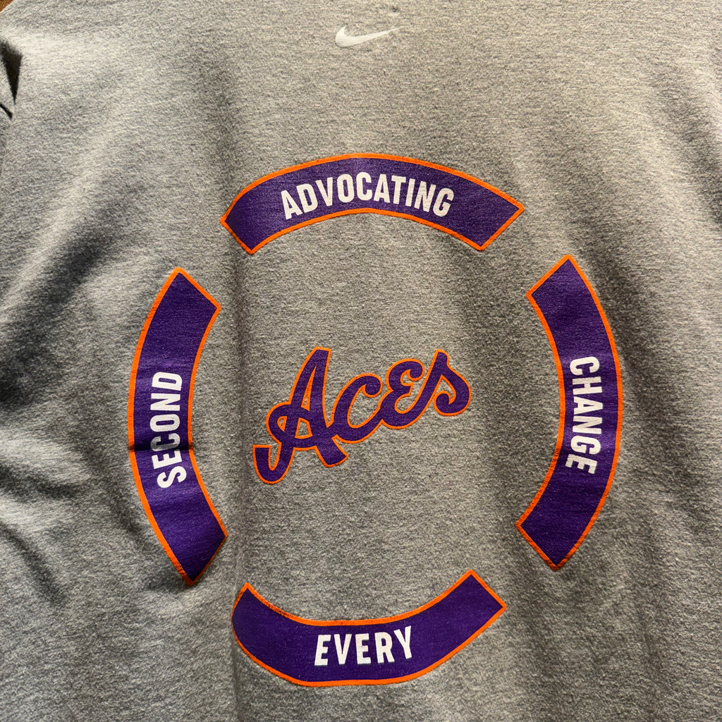 Vintage University of Evansville Aces Long Sleeve Shirt: Large