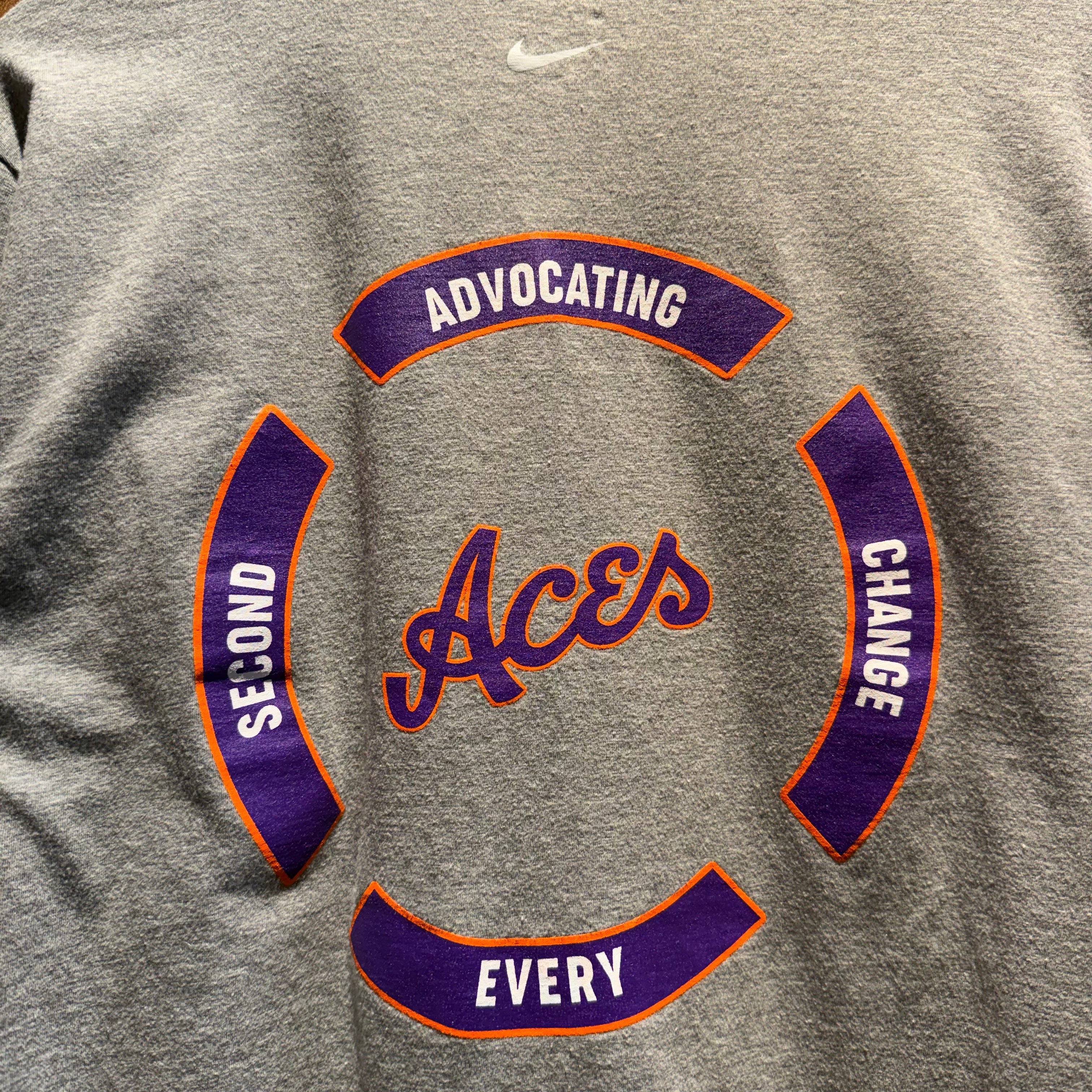 Vintage University of Evansville Aces Long Sleeve Shirt: Large