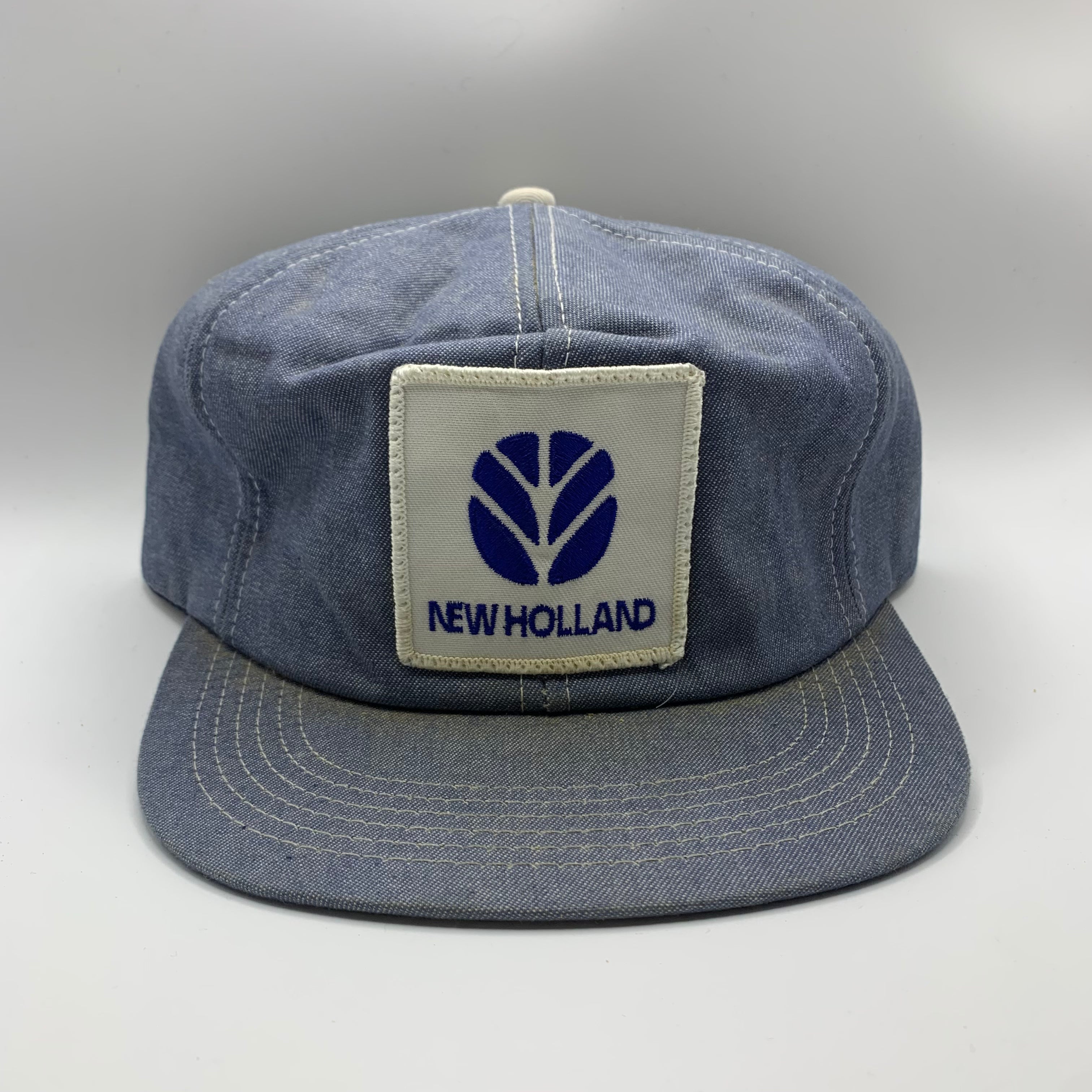 Vintage New Holland Farm Denim Patch Snapback K Product Hat
