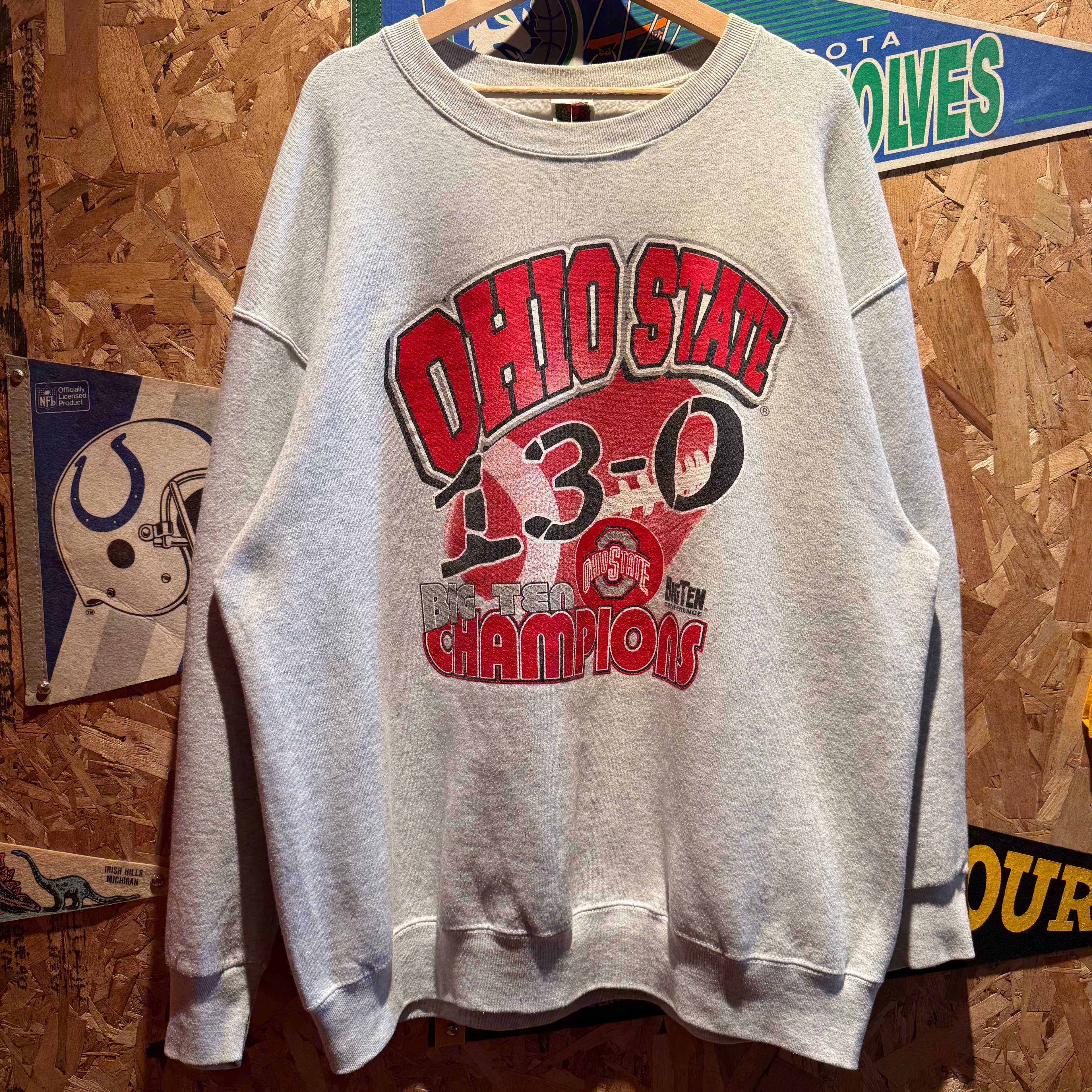 Vintage Ohio State Football Undefeated Champions Sweatshirt: XXL