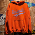 Vintage Orange Evansville Sewn Polkadot Hoodie: Large