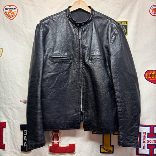 1960's Brooks Cafe Racer Leather Jacket: L