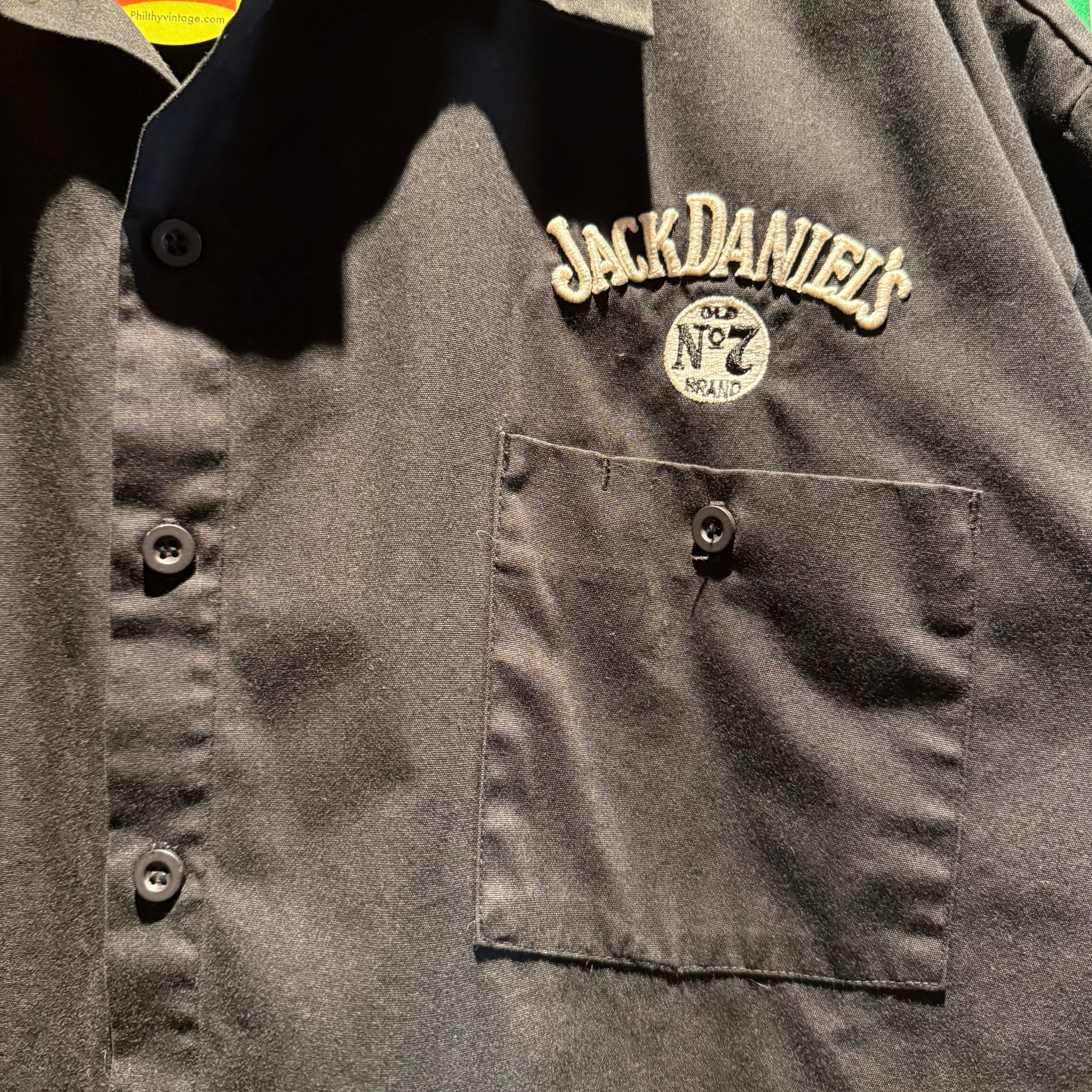 Vintage Jack Daniels Tennessee Whiskey Button Down Shirt: Large