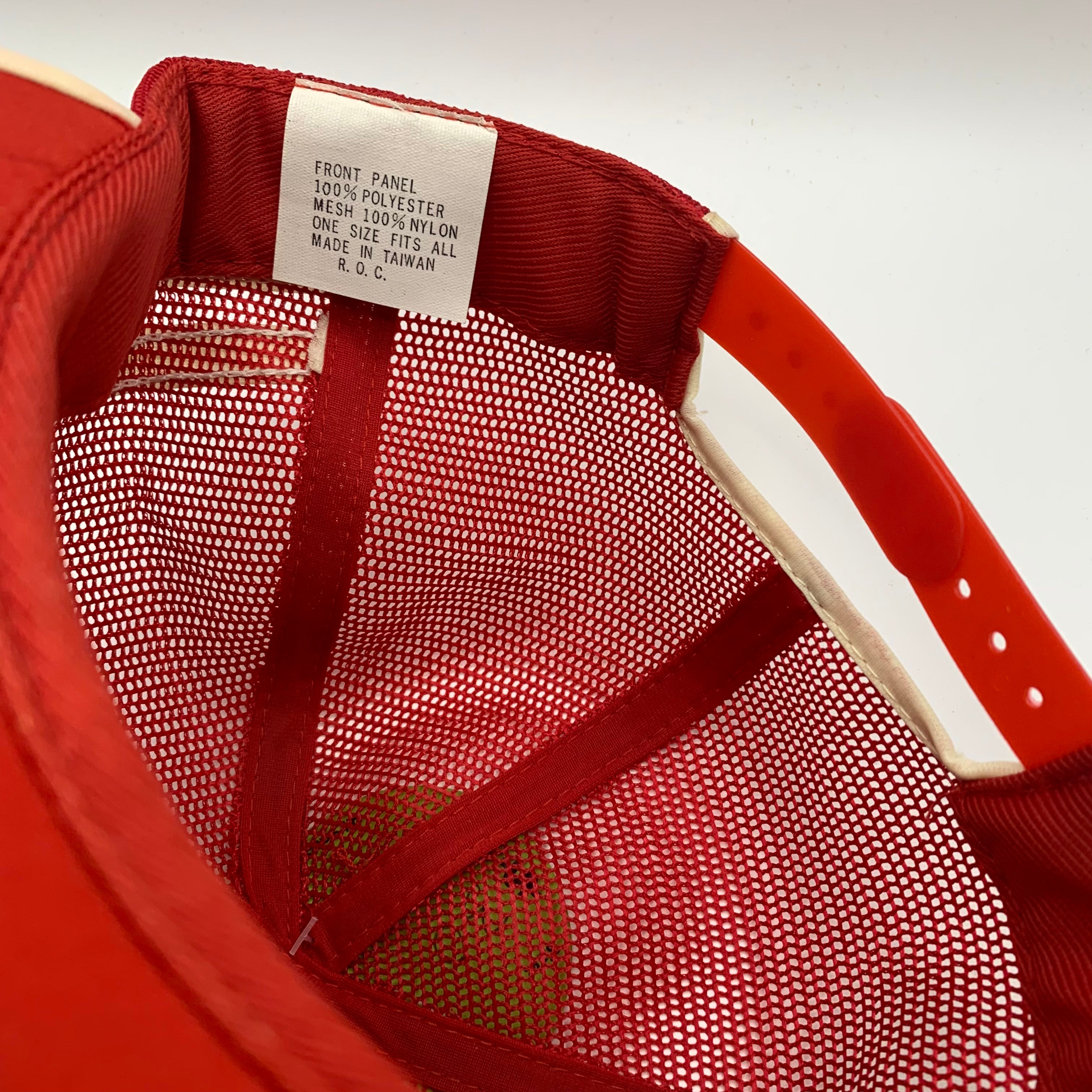 Vintage University of Arkansas Razorbacks Where's The Pork? Right 'chere 3 Stripe Trucker Snapback Hat