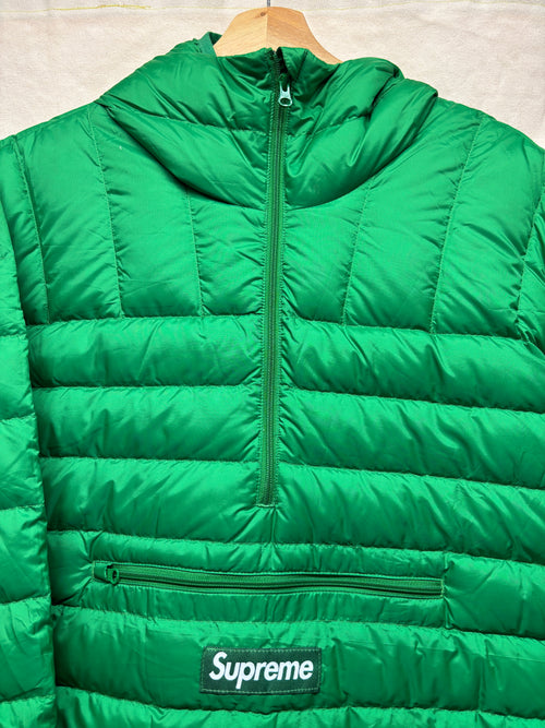 FW22 Supreme Micro Down Half Zip Hooded Pullover: M