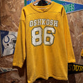 Vintage Yellow Oshkosh Seamless-Side Jersey Shirt: XL