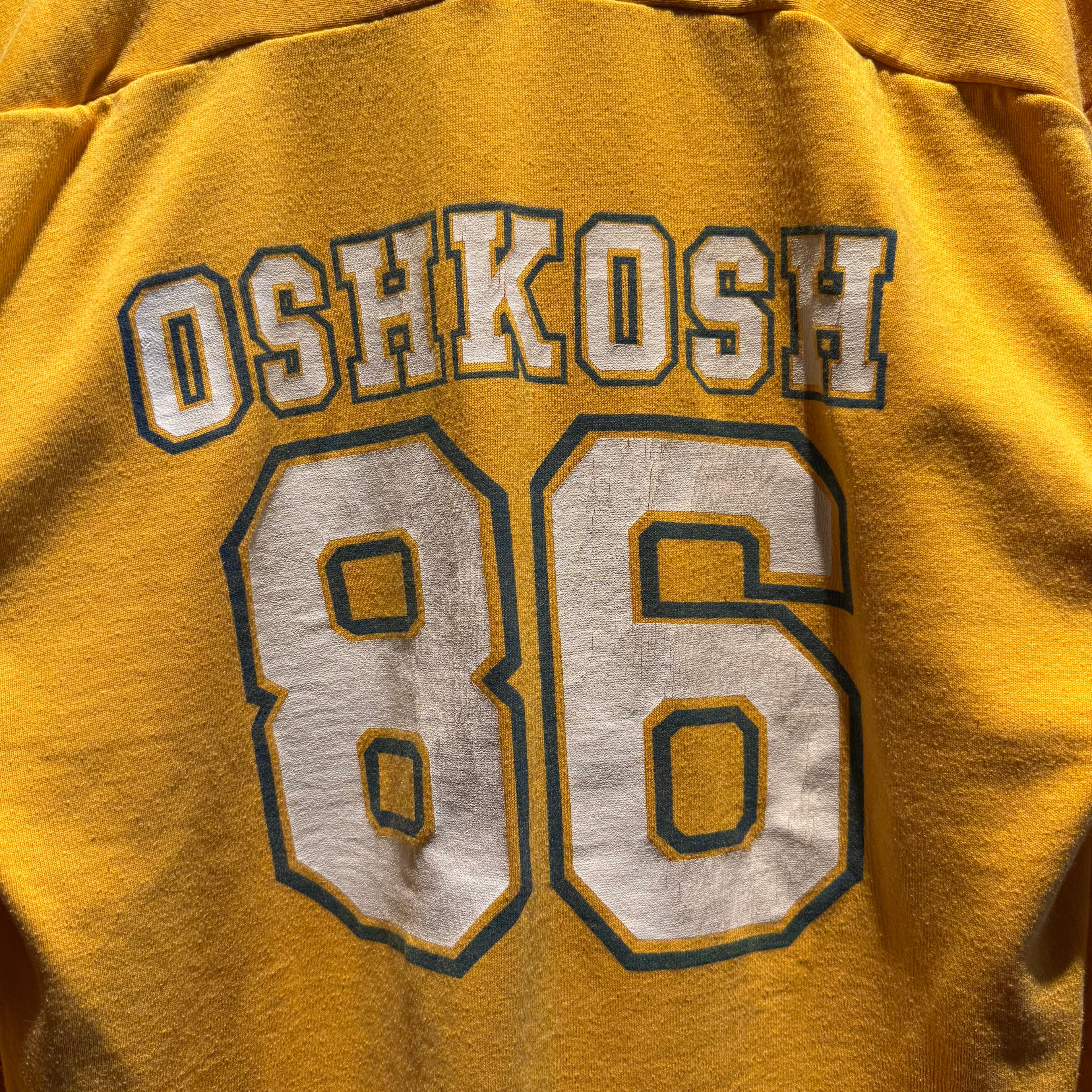 Vintage Yellow Oshkosh Seamless-Side Jersey Shirt: XL