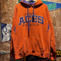Vintage University of Evansville Purple Aces Hoodie: Large