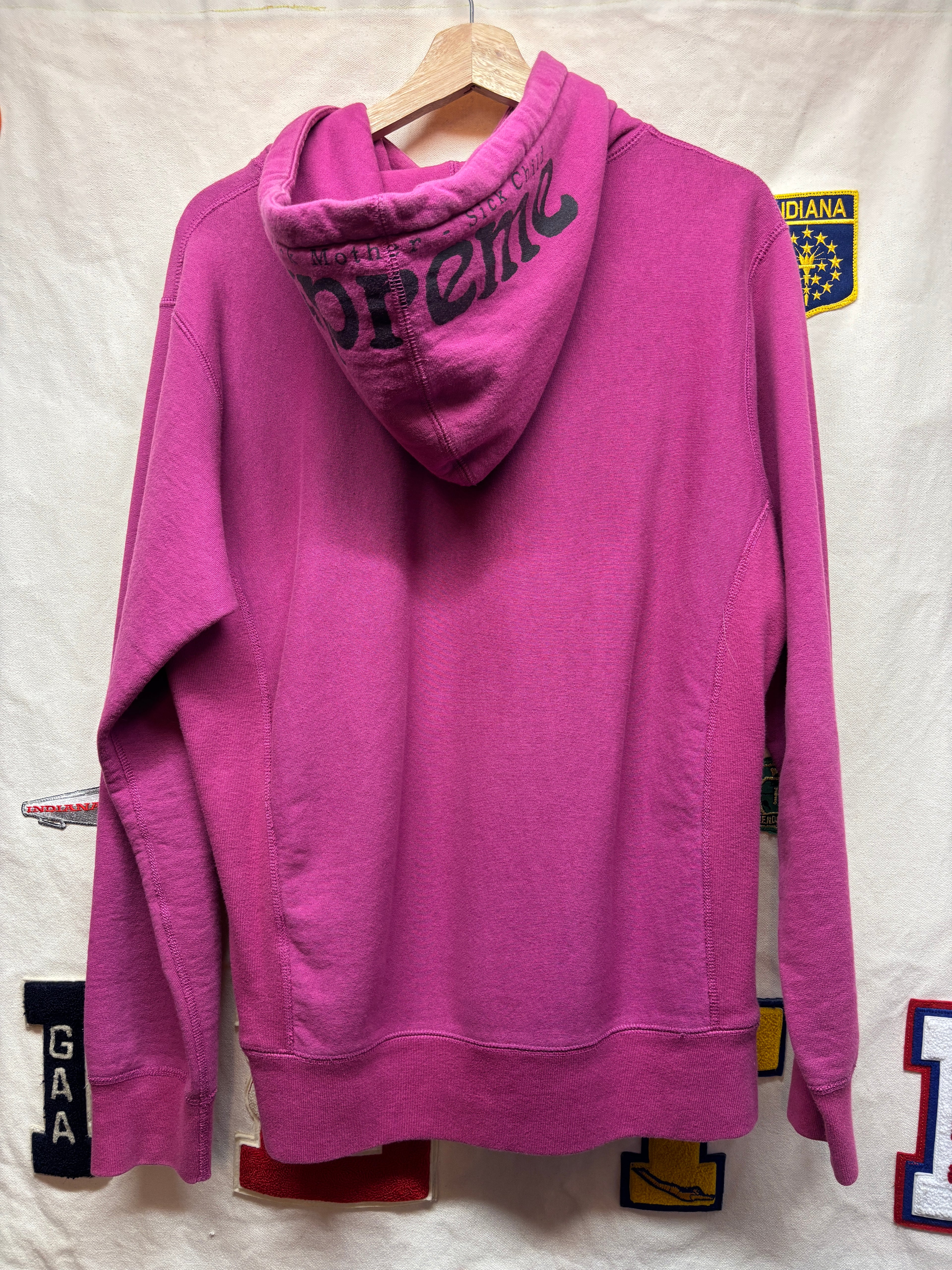 SS17 Supreme Sick Mother Sick Child Hoodie: M