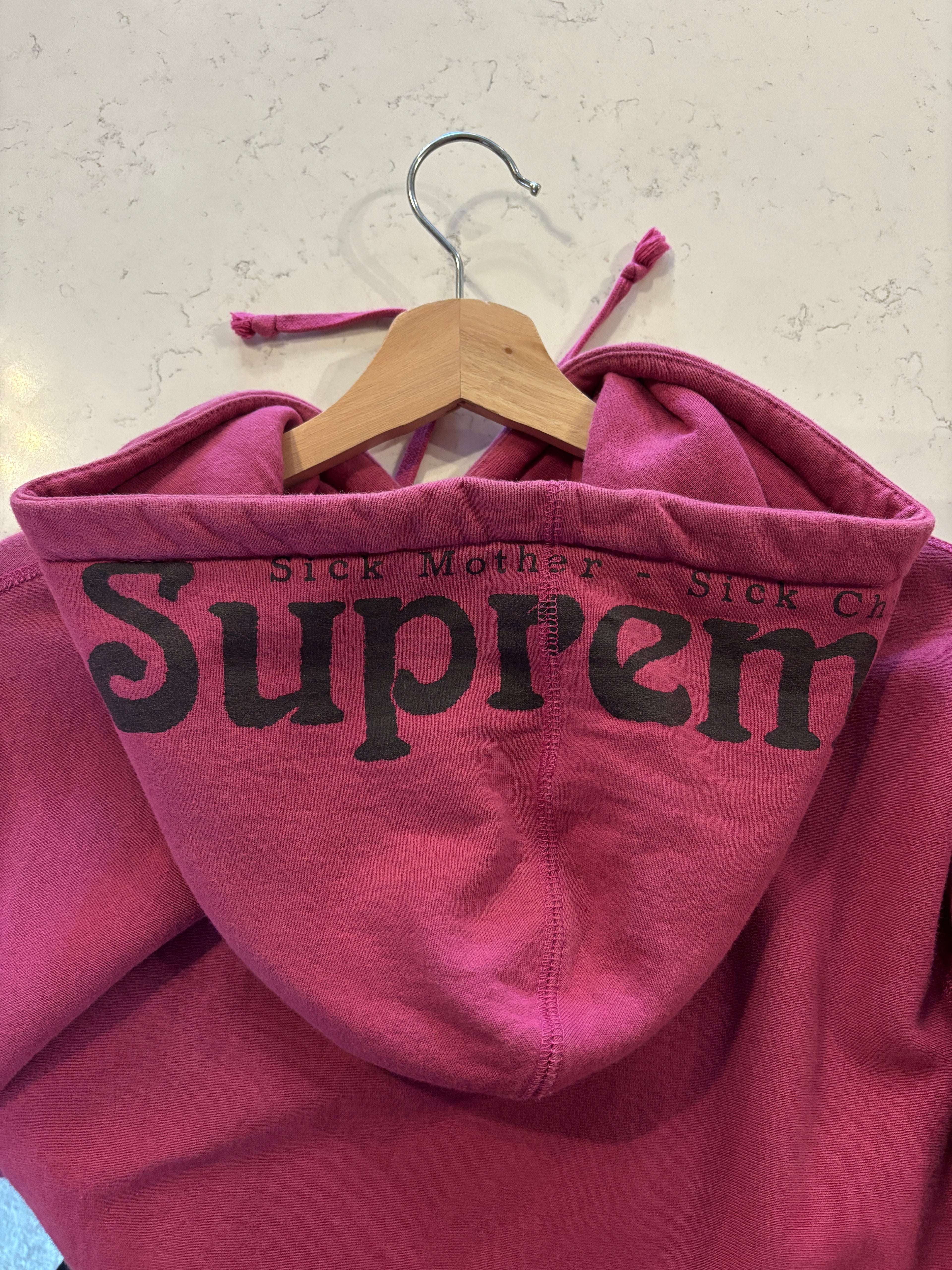 SS17 Supreme Sick Mother Sick Child Hoodie: M