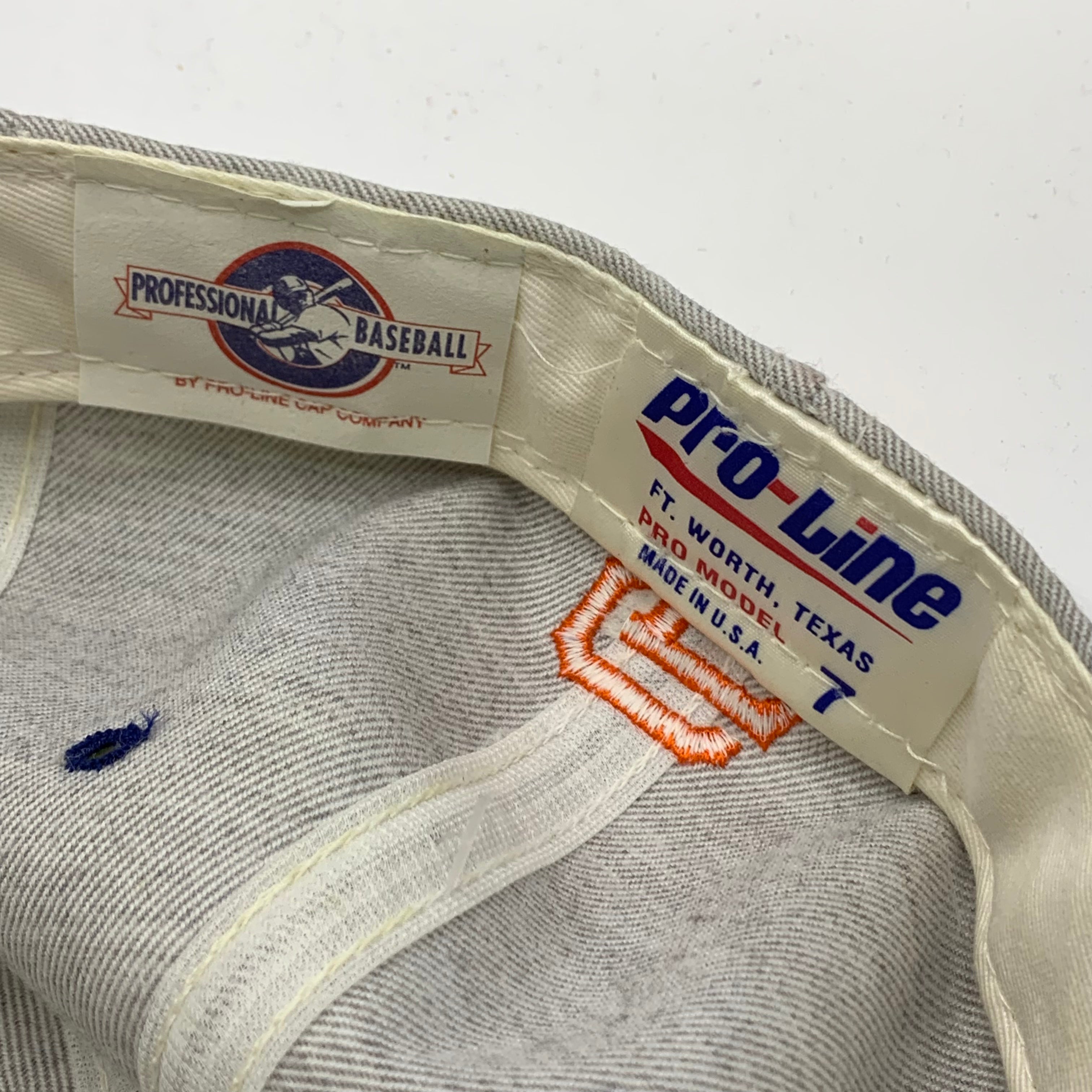 Vintage Firebirds Minor League Baseball San Francisco Giants Grey Pro Line Fitted Hat: 7