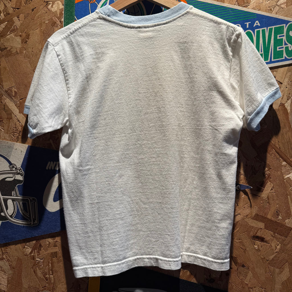 Vintage Smurf Glitter Graphic T-Shirt: Small