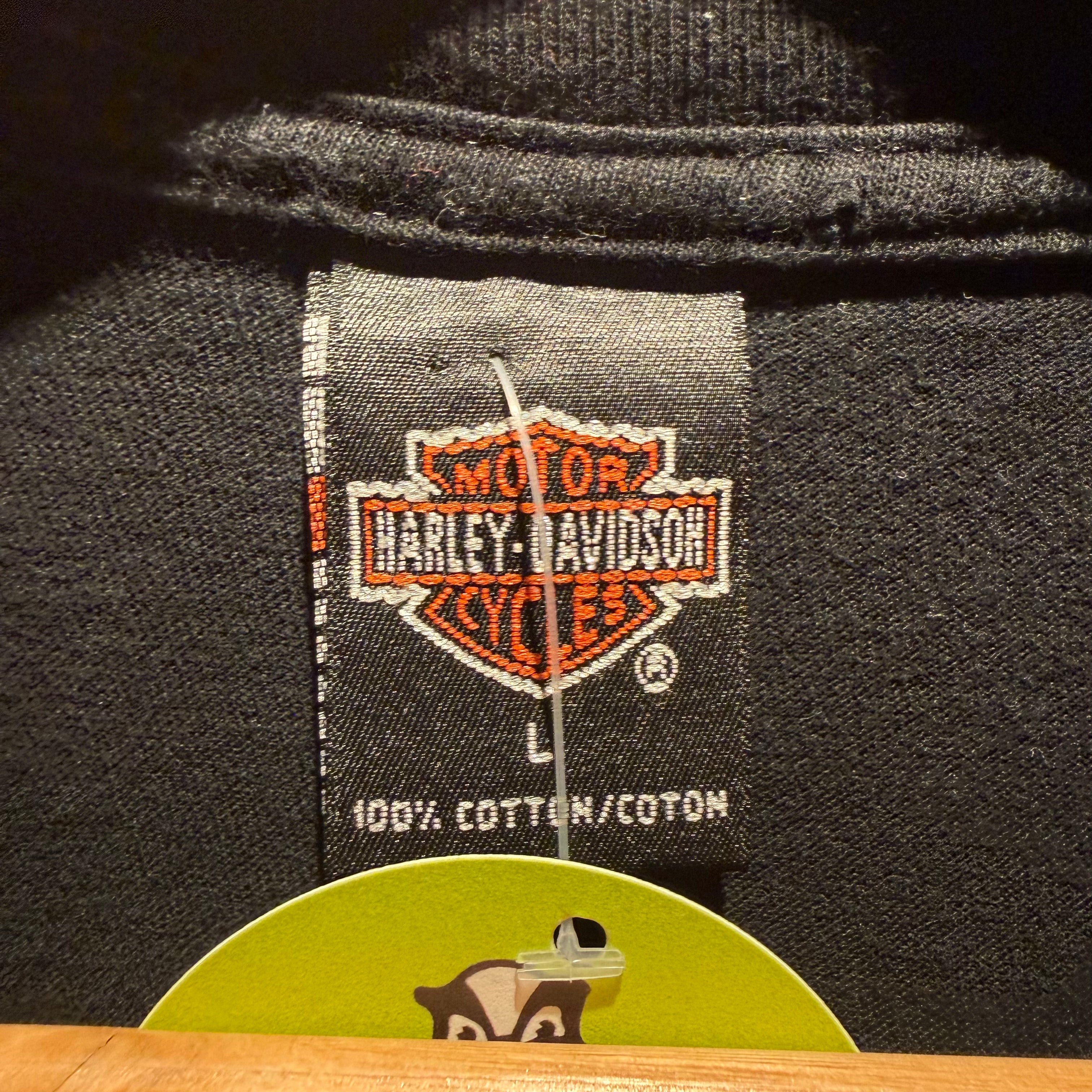 Vintage 1999 Harley Davidson Daytona Bike Week Graphic Single Stitch T-Shirt: Large