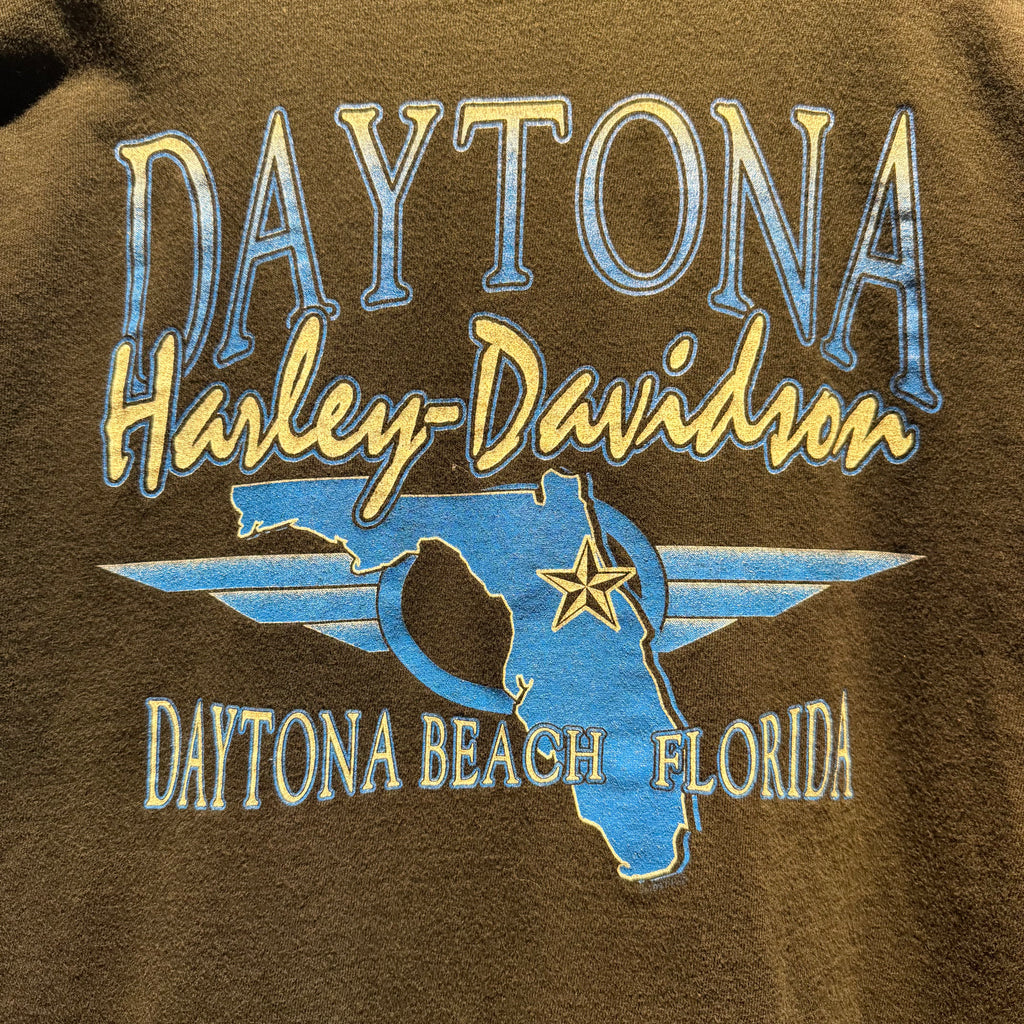 Vintage 1999 Harley Davidson Daytona Bike Week Graphic Single Stitch T-Shirt: Large