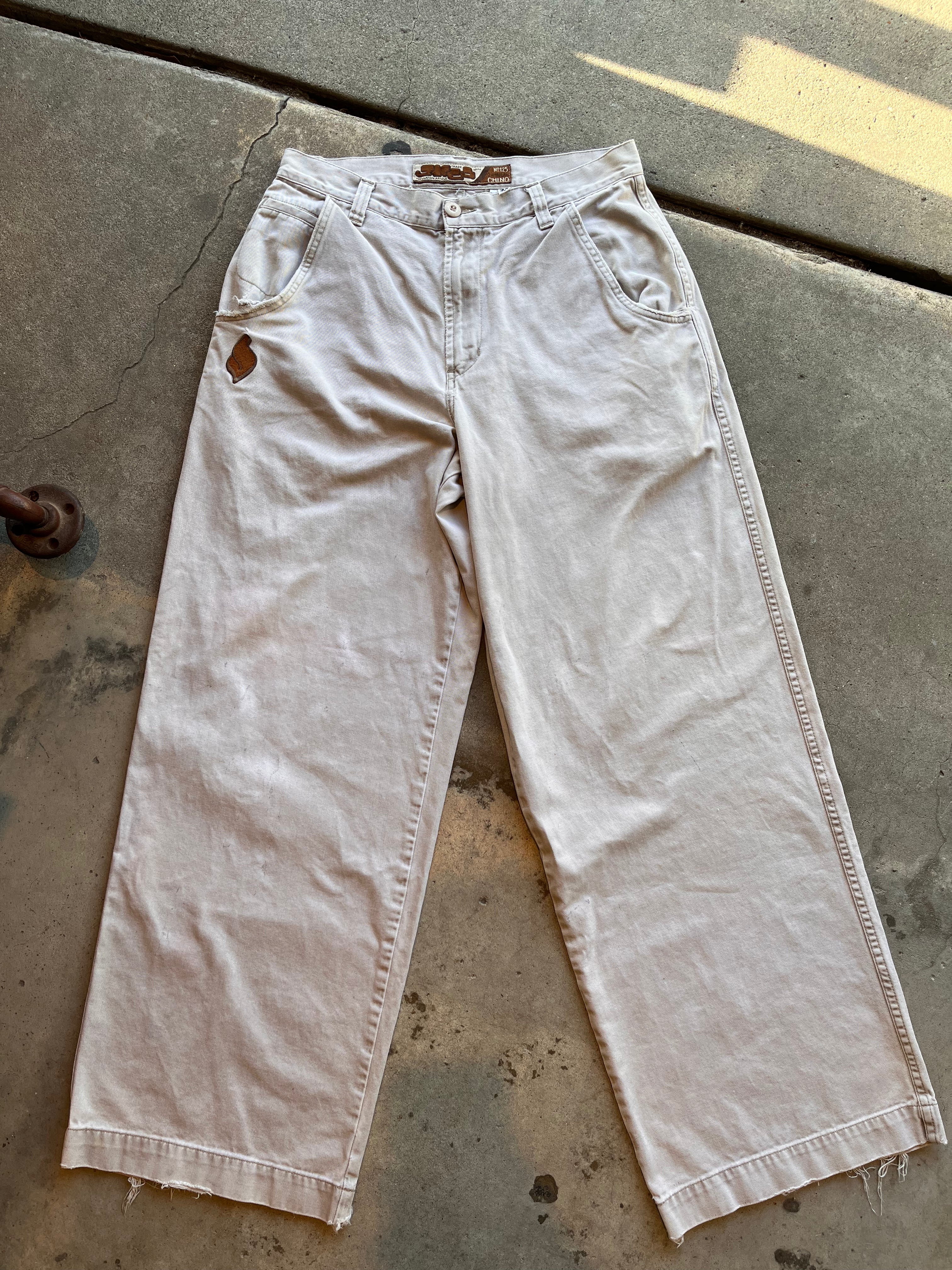 Vintage JNCO Chino 24 Inch Khaki USA Y2K No125 Military Pants: 34x32