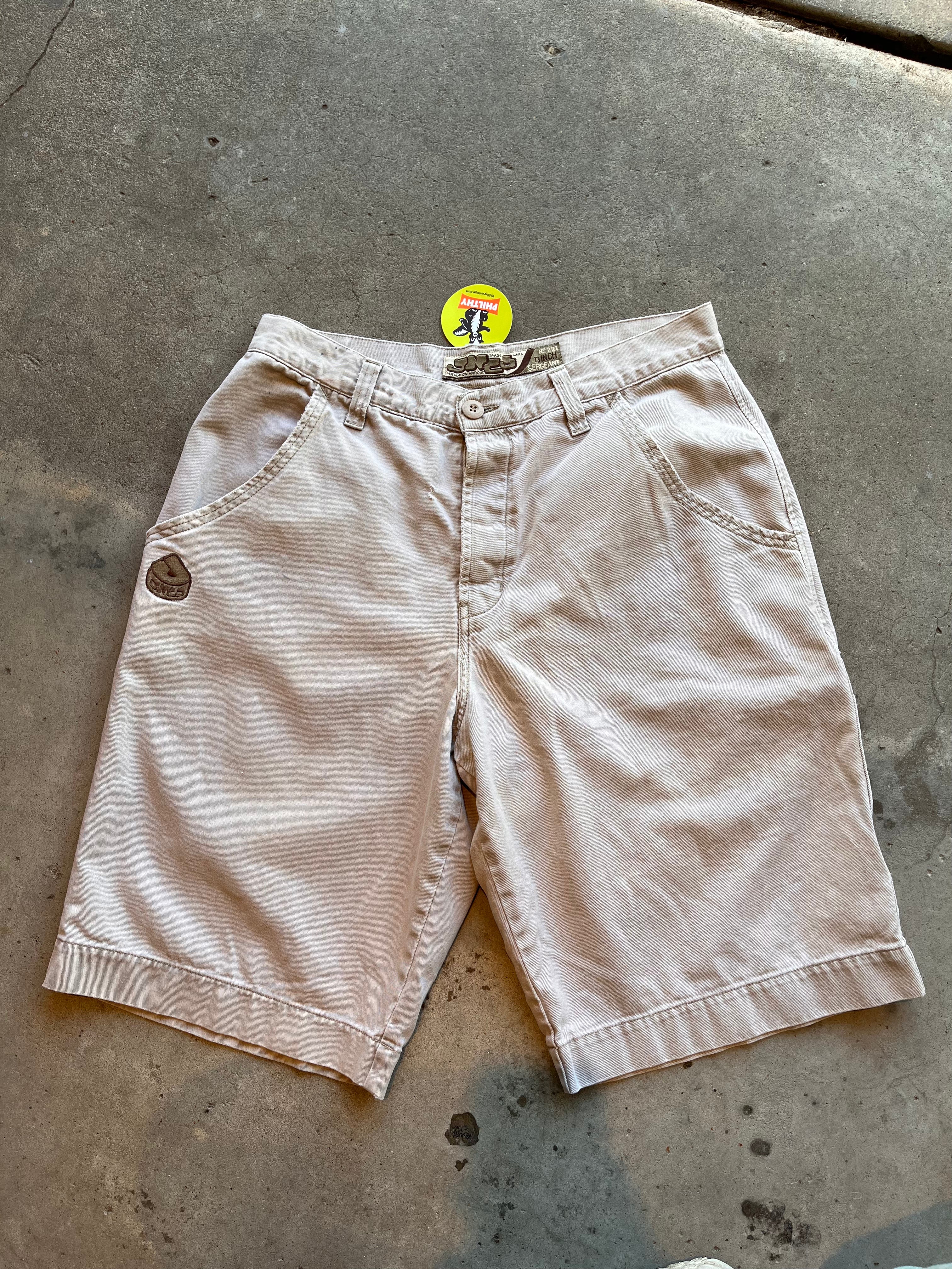 Vintage JNCO 13 Inch Sergeant Khaki USA Y2K No221 Military Shorts