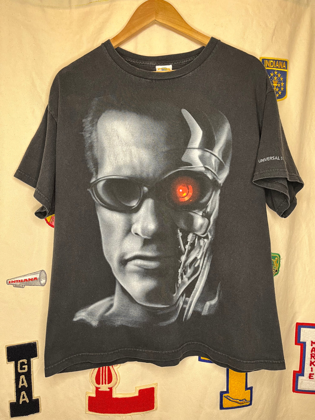 Vintage The Terminator Arnold Universal Studios Movie T-Shirt: Large
