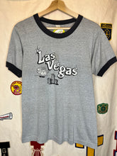 Load image into Gallery viewer, Vintage Las Vegas Ringer Grey/Black Tourist Casino T-Shirt: Medium
