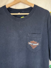 Load image into Gallery viewer, Vintage Harley Davidson Vehicle Operations York 1999 Pocket T-Shirt
