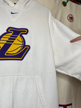 Load image into Gallery viewer, Vintage Los Angeles Lakers NBA LA Nike White Sweatshirt Hoodie: Large
