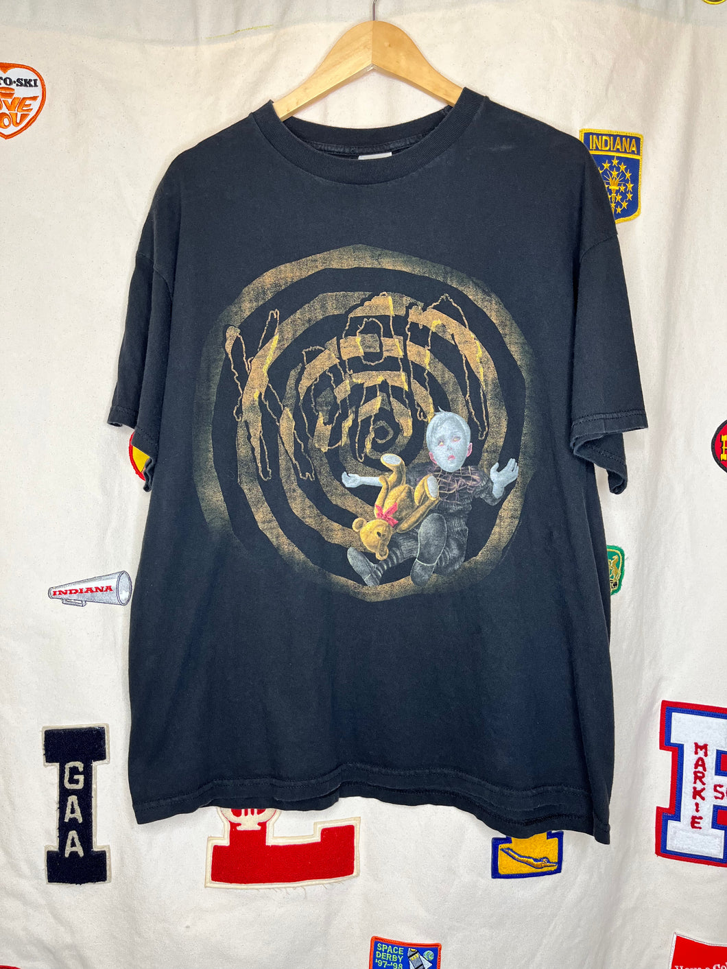 Vintage Korn Band See You On The Other Side Spiral Black T-Shirt: XL