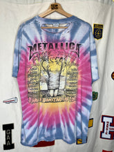 Load image into Gallery viewer, Vintage Metallica Summer Sanitarium 2003 Distressed Deftones Limp Bizkit Tie-Dye T-Shirt: XL
