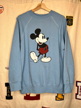 Load image into Gallery viewer, Vintage Mickey Mouse Walt Disney Blue Raglan Sweatshirt 80’s: XL
