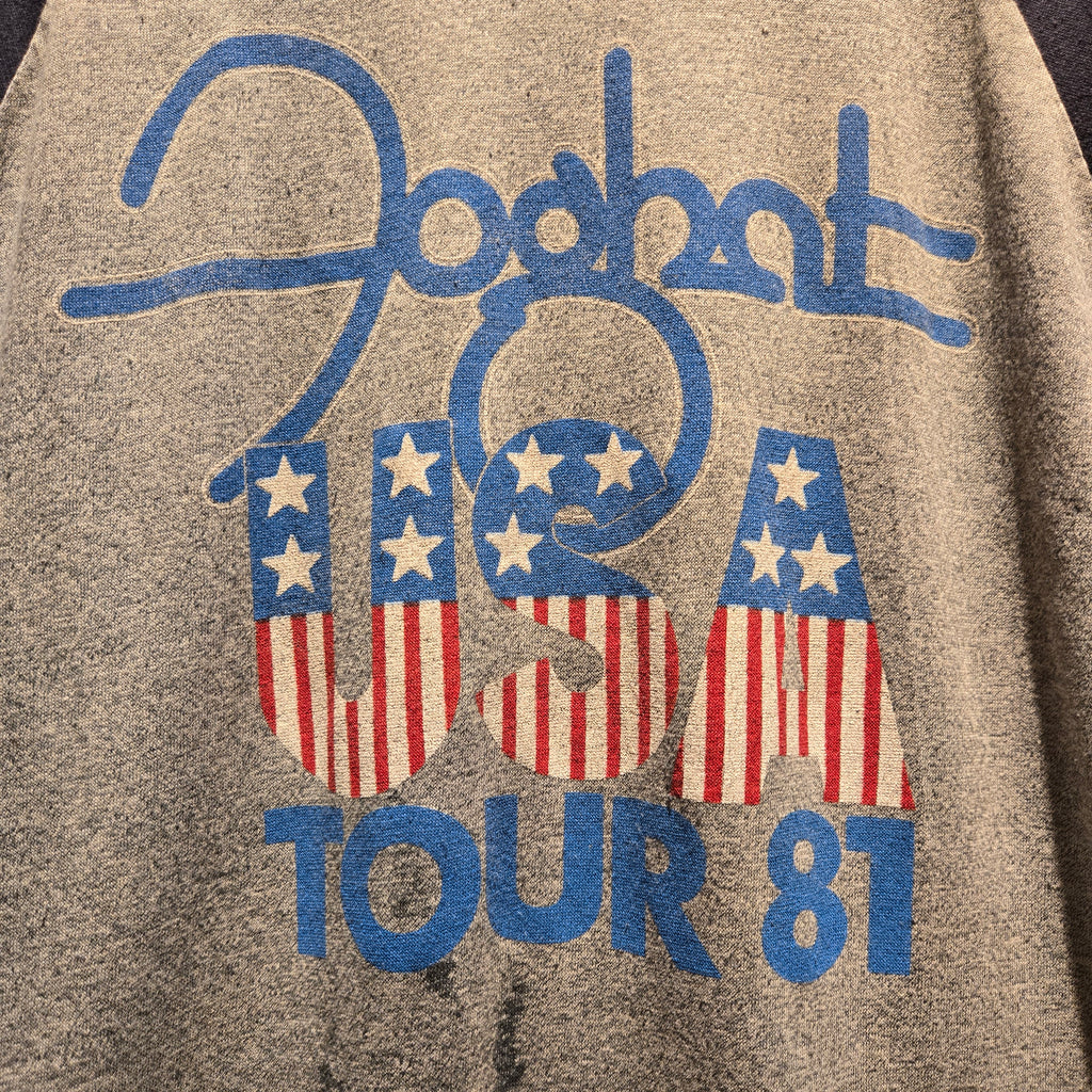 VTG 1981 Foghat Touring America Grey T-shirt: Large