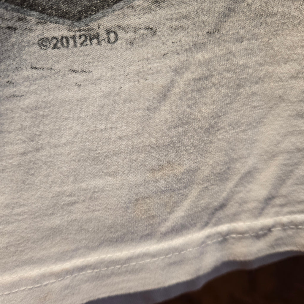 Harley Davidson 2012 Whiskey River Arkansas White Graphic T-Shirt: 2XL