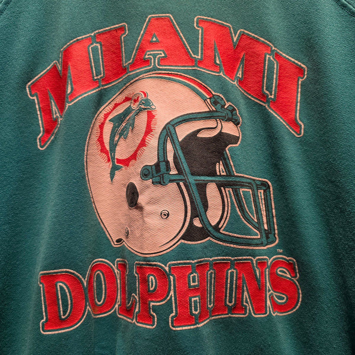 VTG Miami Dolphins Crew Neck Sweatshirt: XL