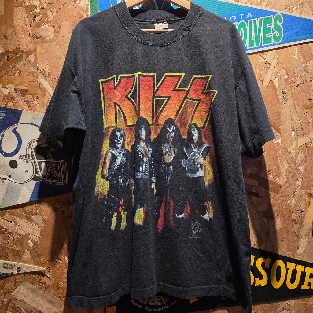 VTG 96,97 Kiss Alive Worldwide TourT-Shirt Black: XL