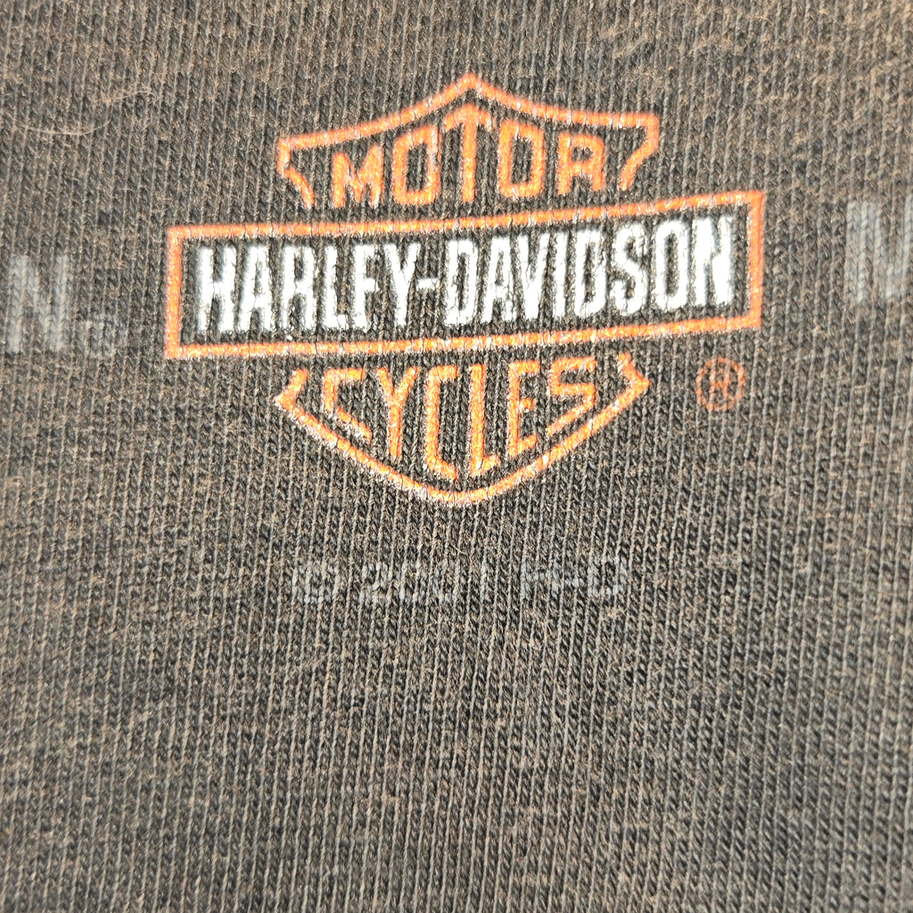 VTG 2001 Harley Davidson Black T-shirt Buds Evansville IN: XL