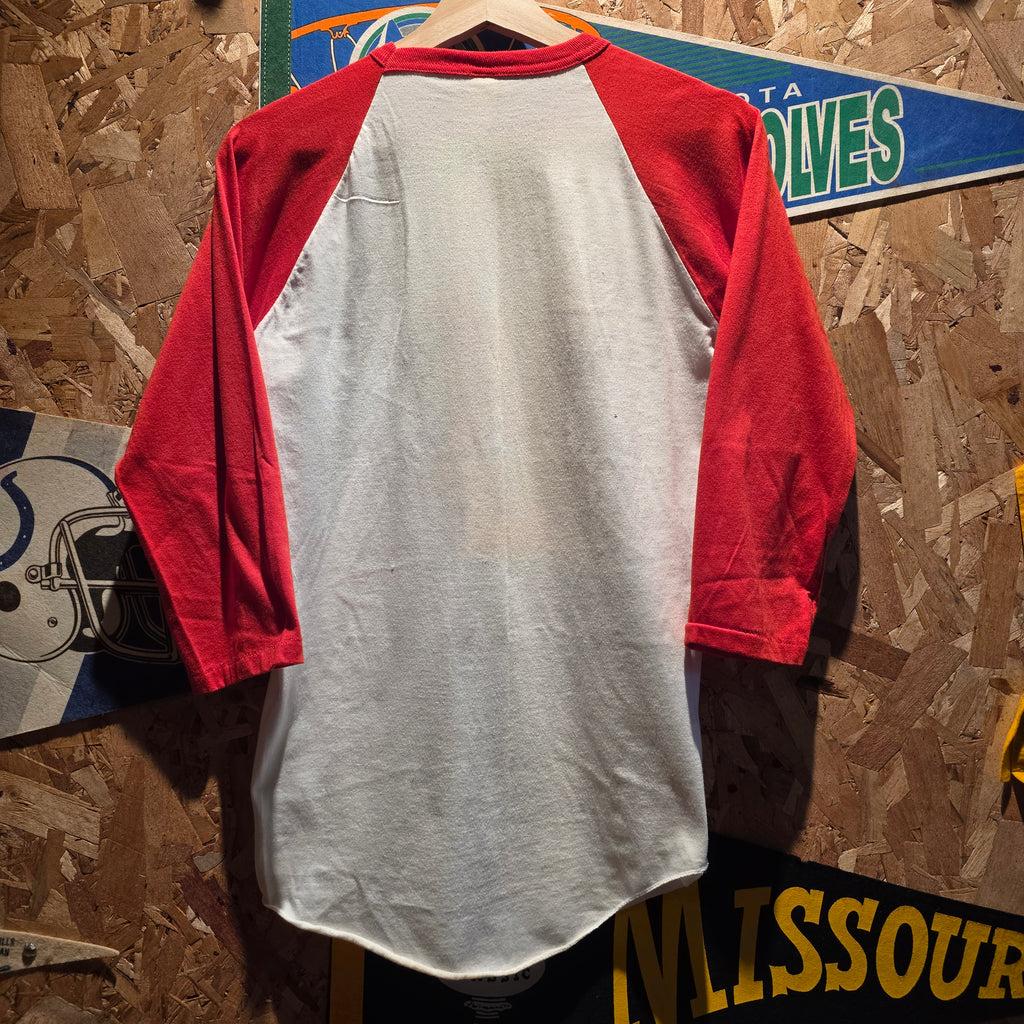 VTG 80's Screen Stars Louisville Cardinals 3/4 Sleeve T-Shirt: Medium