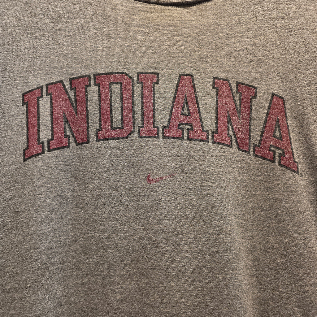 VTG Nike Center Swoosh Indiana Hoosiers University T-Shirt: XL