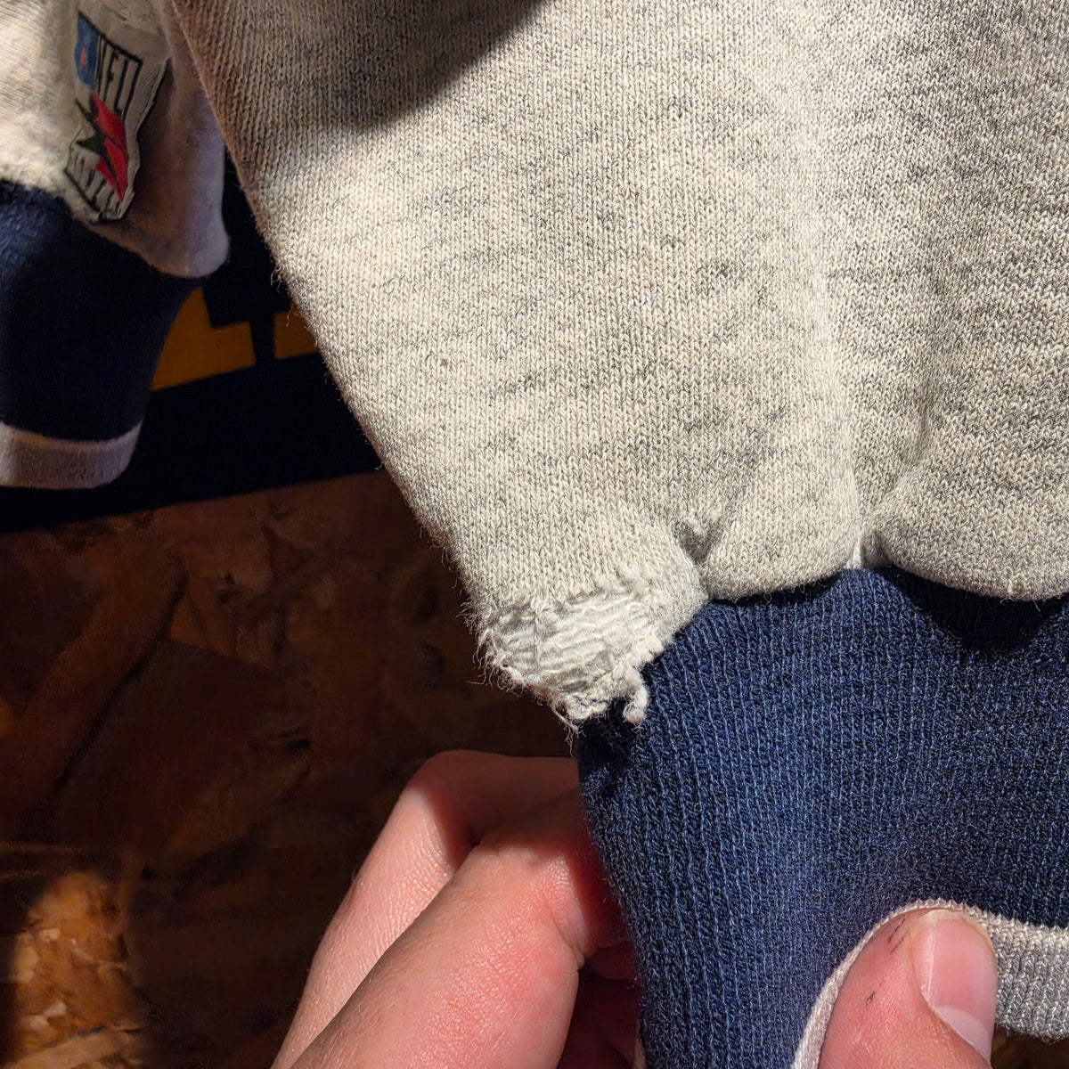 VTG Dallas Cowboys Huge Spellout Sweatshirt Grey Star